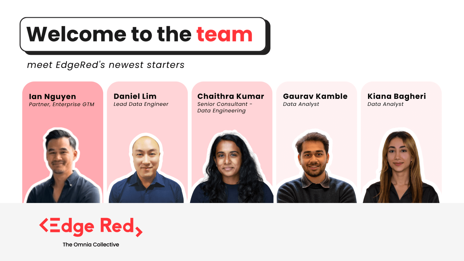 Welcome to the team: meet EdgeRed's newest starters